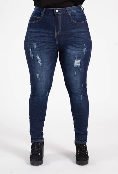 Immagine di PLUS SIZE DENIM JEANS STRETCH RIPPED